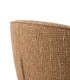 Pack de 4 sillas Giratorias Tapizadas Tweed Moderna con Patas Metálicas Sensis, detalle respaldo