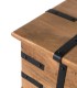 Baúl de Madera Maciza con Herrajes Metálicos Aureliano, perfil