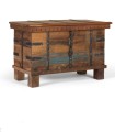 Baúl de Madera Maciza Vintage con Efecto Envejecido Baltasar