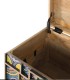 Baúl Artesanal de Madera de Mango con Diseño Étnico Multicolor Loren