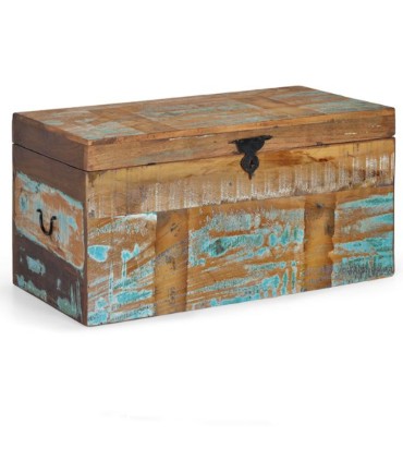Baúl de Madera Reciclada Estilo Vintage Umbria, perfil