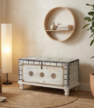Baúl Indio Artesanal Decorativo Exclusivo Narayan, ambiente