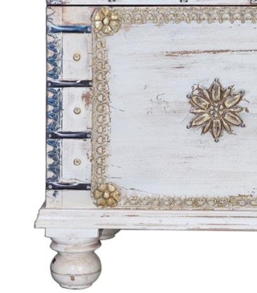 Baúl Indio Artesanal Decorativo Exclusivo Narayan de Ambar Muebles