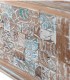 Baúl de Madera con Mosaico Decorativo Vintage Desai, detalle