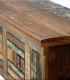 Baúl Vintage Industrial de Madera Maciza Reciclada Duvant, tapa