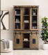 Alacena de Madera de Mango con Puerta Corredera y 4 Cajones Celedonio, medida 100 cm