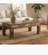Mesa De Centro De Palisandro Macizo Con Bronce Y Azulejo Artesanal Kiran, ambiente