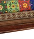 Mesa De Centro De Palisandro Macizo Con Bronce Y Azulejo Artesanal Kiran de Ambar Muebles