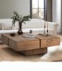 Mesa de centro moderna de madera de acacia Lois