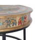Mesa De Centro Redonda Étnica Con Elefantes Kahlo
