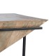 Mesa De Centro De Madera De Mango Y Metal Isamu