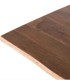 Mesa de Comedor Industrial de Madera Maciza con Patas Negras Ramiro, tapa