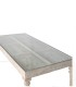 Mesa De Comedor Rectangular De Madera De Mango Tallada A Mano Con Cristal Protector Althior, arriba