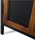 Vitrina Industrial de Madera de Mango y Metal Negro Kael, detalle