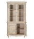 Vitrina de Madera de Mango Envejecida 4 Puertas Gael, abierta