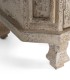 Vitrina de Madera de Mango Envejecida 4 Puertas Gael, detalle patas