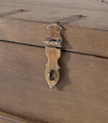 Mesa de Centro Tipo Baúl de Madera de Mango con Almacenamiento Magnus, tirador
