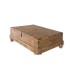 Mesa de Centro Tipo Baúl de Madera de Mango con Almacenamiento Magnus, perfil
