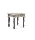 Mesa de Centro de Madera de Mango Tallada Artis, lado