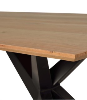 Mesa de Comedor de Madera Maciza de Acacia Renard, detalle