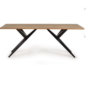 Mesa de Comedor de Madera Maciza de Acacia Renard, frente
