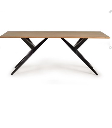 Mesa de Comedor de Madera Maciza de Acacia Renard, frente