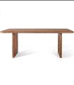 Mesa De Comedor Rectangular De Madera Maciza De Acacia Natural Valdemar