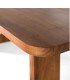 Mesa De Comedor Rectangular De Madera Maciza De Acacia Natural Valdemar, tapa
