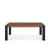 Mesa De Centro De Madera Maciza De Teka Con Estructura De Metal Torrealba
