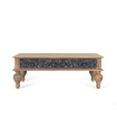 Mesa De Centro De Madera Maciza De Teca Tallada A Mano Almazul