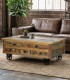 Mesa de Centro Industrial con Ruedas y 5 Cajones Verrier, ambiente