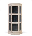 Vitrina Rinconera de Madera de Mango Natural Blanqueado Barrenechea