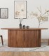 Mesa de Comedor Ovalada de Madera de Acacia Recuperada Ivar, ambiente
