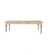 Mesa Rectangular De Madera De Mango Con Tallado Geométrico Harald, frente
