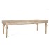 Mesa Rectangular De Madera De Mango Con Tallado Geométrico Harald, lado