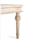 Mesa Rectangular De Madera De Mango Con Tallado Geométrico Harald, pie