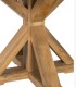 Mesa Redonda De Madera De Mango Para 10 Comensales Con Base Central En Cruz Arvid, pie