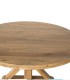 Mesa Redonda De Madera De Mango Para 10 Comensales Con Base Central En Cruz Arvid, arriba