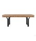 Mesa de Comedor Rectangular de Madera de Mango Fenrir, frente