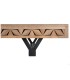 Mesa de Comedor Rectangular de Madera de Mango Fenrir, detalle