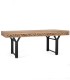 Mesa de Comedor Rectangular de Madera de Mango Fenrir, lado
