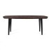 Mesa de Comedor Ovalada Nogal Oscuro Dimitrios, frente