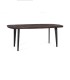 Mesa de Comedor Ovalada Nogal Oscuro Dimitrios, lado