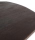 Mesa de Comedor Ovalada Nogal Oscuro Dimitrios, detalle tapa