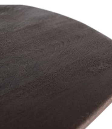 Mesa de Comedor Ovalada Nogal Oscuro Dimitrios, detalle tapa