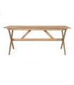 Mesa de Madera de Mindi Natural Desmontable Dorian