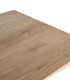 Mesa de Madera de Mindi Natural Desmontable Dorian, tapa