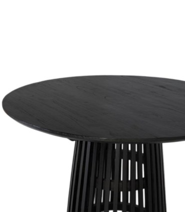 Mesa Redonda de Madera Mindi Wengué Drakon, perfil
