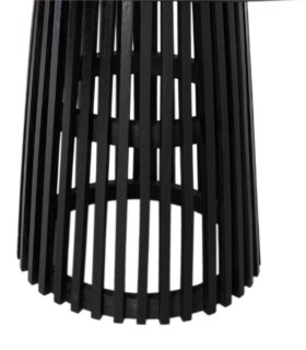 Mesa Redonda de Madera Mindi Wengué Drakon, pie