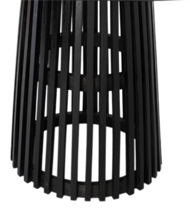 Mesa Redonda de Madera Mindi Wengué Drakon, pie